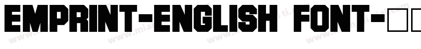 Emprint-English font字体转换